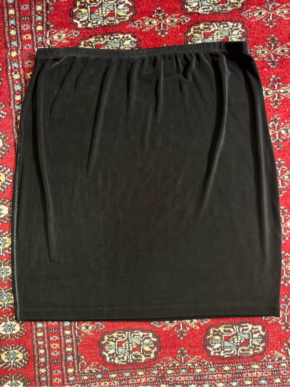 Chicos Skirt Women’s Size 3 (XL) Black Pull On Midi Travelers Classic Skirt